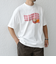 【SHIPS any別注】HANDTEX: NOT AMERICAN FOOD？ ロゴ プリント Tシャツ◇