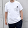 SHIPS any: 〈ユニセックス〉C'est la vie. イレギュラー ワンポイント プリント ポケット Tシャツ◇