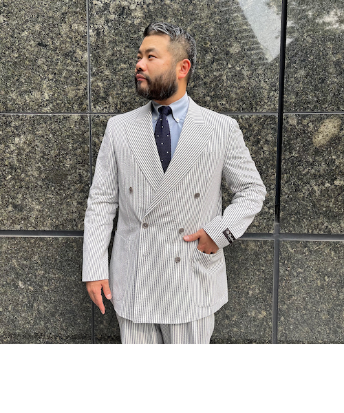 更に！値下げ！SHIPS&SouthWickのシアサッカーダブルブレストスーツ Southwick: KAZUKI NAGAYAMA シアサッカー ダブルブレスト スーツ