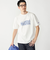 【SHIPS別注】Champion: ウォッシュ プリント リンガーネック 半袖 Tシャツ