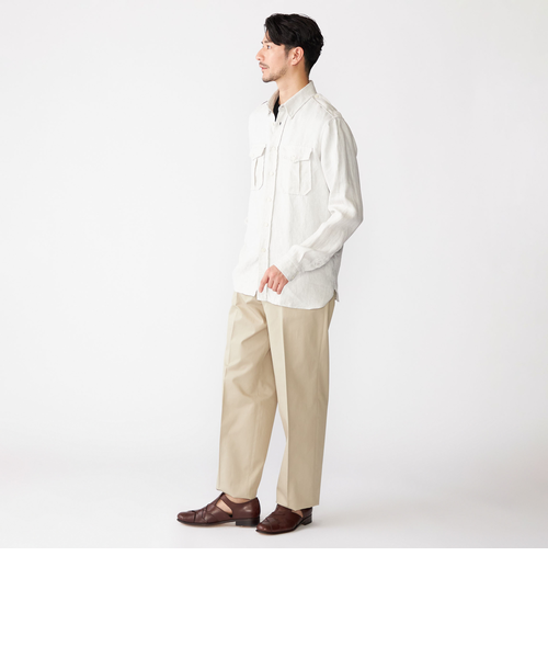 SHIPS別注】GUY ROVER: リネン キャンバス サファリシャツ