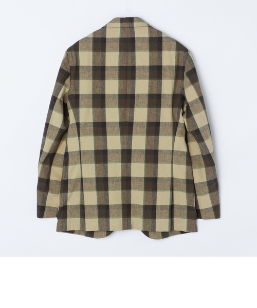 SHIPS別注】Errico Formicola: ブラウンカラー マドラスチェック