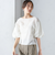 〈手洗い可能〉タック バルーン スリーブ 5分袖 ブラウス