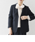 SHIPS any:〈洗濯機可能〉ダブルクロス テーラード ジャケット［NAVY BLUE］