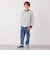 SHIPS any: リンガーネック ボーダー 長袖 ポケット Tシャツ<KIDS>