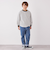 SHIPS any: リンガーネック ボーダー 長袖 ポケット Tシャツ<KIDS>