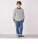 SHIPS any: リンガーネック ボーダー 長袖 ポケット Tシャツ<KIDS>
