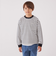 SHIPS any: リンガーネック ボーダー 長袖 ポケット Tシャツ<KIDS>