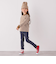 SHIPS any: リンガーネック ボーダー 長袖 ポケット Tシャツ<KIDS>