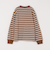 SHIPS any: リンガーネック ボーダー 長袖 ポケット Tシャツ<KIDS>