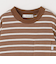 SHIPS any: リンガーネック ボーダー 長袖 ポケット Tシャツ<KIDS>