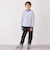 SHIPS any: リンガーネック ボーダー 長袖 ポケット Tシャツ<KIDS>