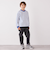 SHIPS any: リンガーネック ボーダー 長袖 ポケット Tシャツ<KIDS>