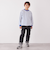 SHIPS any: リンガーネック ボーダー 長袖 ポケット Tシャツ<KIDS>