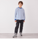 SHIPS any: リンガーネック ボーダー 長袖 ポケット Tシャツ<KIDS>