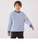 SHIPS any: リンガーネック ボーダー 長袖 ポケット Tシャツ<KIDS>