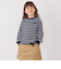 SHIPS any: リンガーネック ボーダー 長袖 ポケット Tシャツ<KIDS>