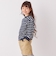 SHIPS any: リンガーネック ボーダー 長袖 ポケット Tシャツ<KIDS>