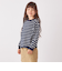 SHIPS any: リンガーネック ボーダー 長袖 ポケット Tシャツ<KIDS>