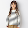 SHIPS any: STANDARD ボートネック ボーダー ロンT 2023 <KIDS>