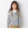 SHIPS any: STANDARD ボートネック ボーダー ロンT 2023 <KIDS>