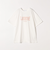 quaranciel:〈洗濯機可能〉クルーネック コットン ロゴ プリント TEE