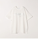quaranciel:〈洗濯機可能〉クルーネック コットン ロゴ プリント TEE