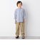 SHIPS any:  STANDARD ストライプ バンドカラー シャツ<KIDS>