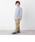SHIPS any:  STANDARD ストライプ バンドカラー シャツ<KIDS>