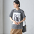 J.J.MERCER:〈洗濯機可能〉プリント TEE