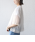 〈手洗い可能〉シアー トリコット ショート スリーブ プルオーバー
