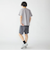 SHIPS: ジャカード マイクロ ボーダー Tシャツ
