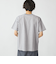SHIPS: ジャカード マイクロ ボーダー Tシャツ