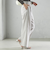 〈手洗い可能〉Asami 麻調合繊 2タック ワイドパンツ