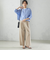 〈手洗い可能〉Asami 麻調合繊 2タック ワイドパンツ