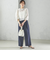 〈手洗い可能〉Asami 麻調合繊 2タック ワイドパンツ