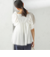 〈手洗い可能〉ストレッチ タフタ ウエスト ギャザー ブラウス