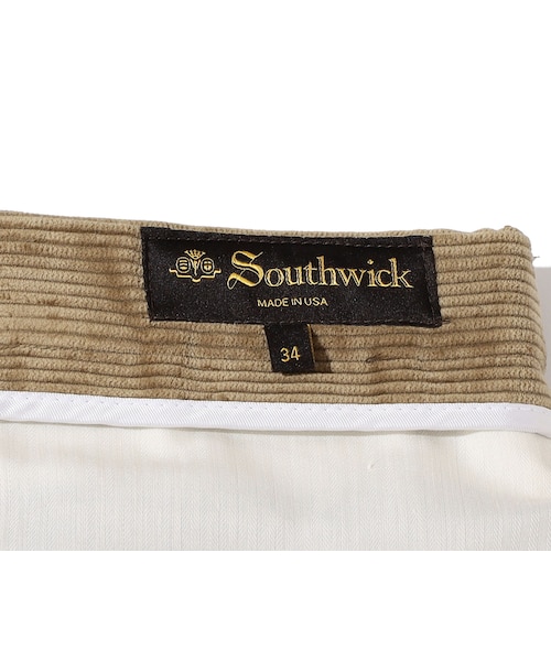 Southwick: アイビー コーデュロイ ブリスベンモス パンツ|シップス Southwick: アイビー コーデュロイ ブリスベンモス パンツ|シップス