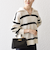 SHIPS any: AQUA カシミヤ ミックス スキッパーカラー プルオーバー