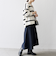 SHIPS any: AQUA カシミヤ ミックス スキッパーカラー プルオーバー