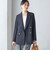 ウール ギャバ ダブル ブレザー