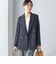 ウール ギャバ ダブル ブレザー