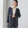 ウール ギャバ ダブル ブレザー