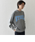 【WEB限定】SHIPS any: 〈手洗い可能〉スウェット ライク カレッジ ロゴ クルーネック ニット◇