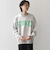 【WEB限定】SHIPS any: 〈手洗い可能〉スウェット ライク カレッジ ロゴ クルーネック ニット◇