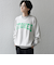 【WEB限定】SHIPS any: 〈手洗い可能〉スウェット ライク カレッジ ロゴ クルーネック ニット◇