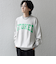【WEB限定】SHIPS any: 〈手洗い可能〉スウェット ライク カレッジ ロゴ クルーネック ニット◇