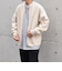SHIPS any: 〈手洗い可能〉コットン カシミヤ ニット シングルライダース ブルゾン◇
