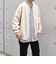 SHIPS any: 〈手洗い可能〉コットン カシミヤ ニット シングルライダース ブルゾン◇