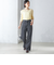 〈洗濯機可能〉サイド スリット ストレート デニム